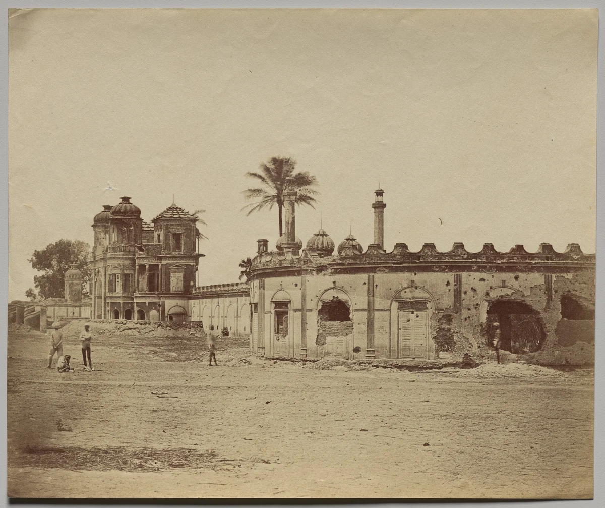The Secundra Bagh, Showing the Breach and Gateway by Felice A. Beato, photograph, 1858