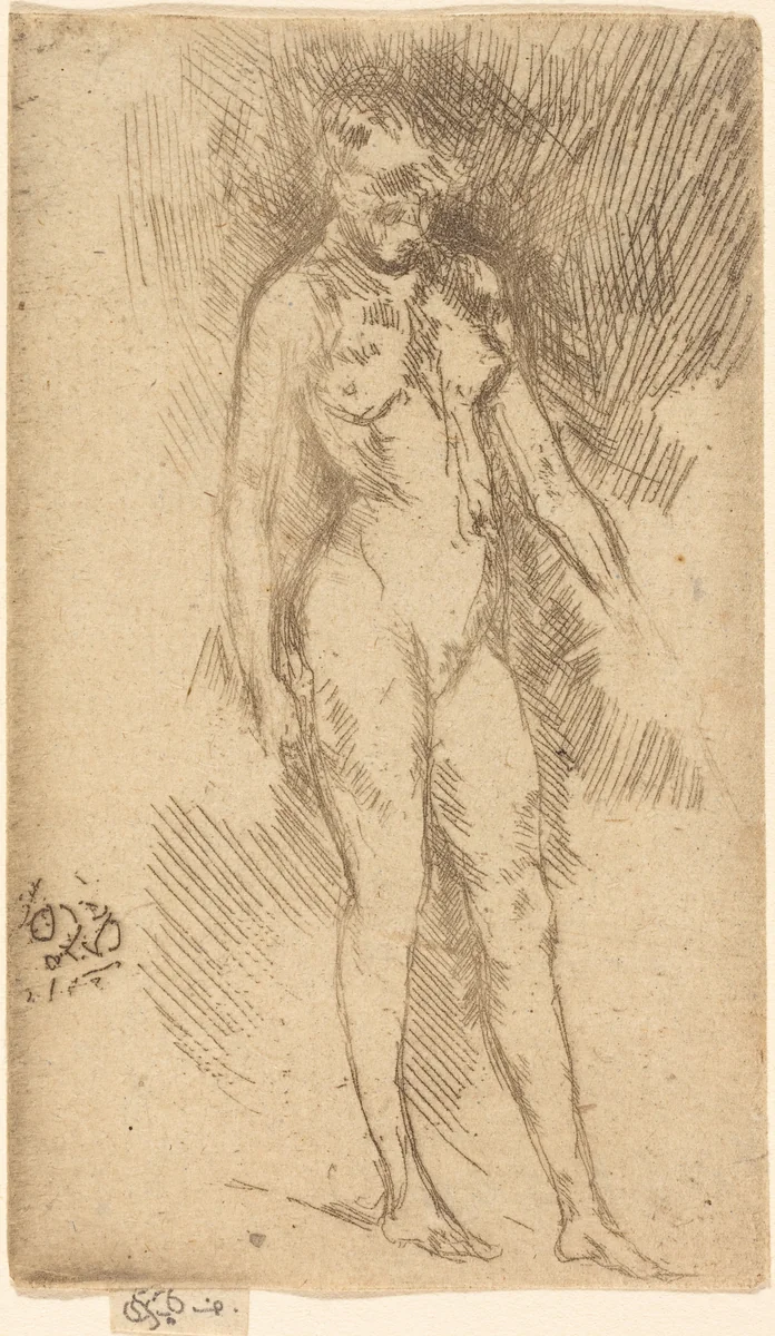 Little Nude Figure by James McNeill Whistler, print, 1834-1903