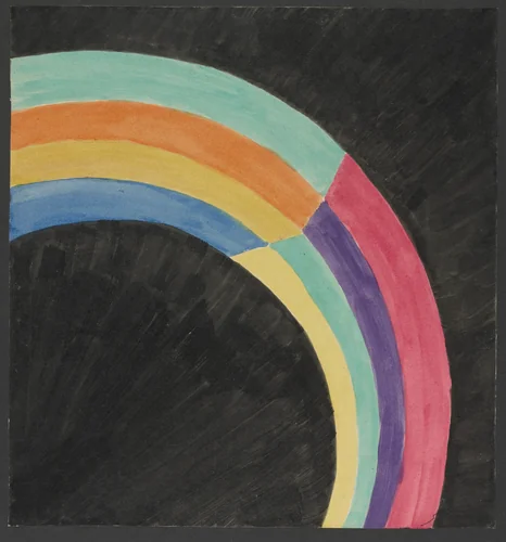 Colored Rhythm: Study for the Film by Léopold Survage, drawing, 1913