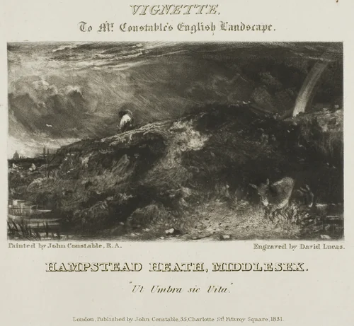 Hampstead Heath, Middlesex by David Lucas, print, 1822-1881
