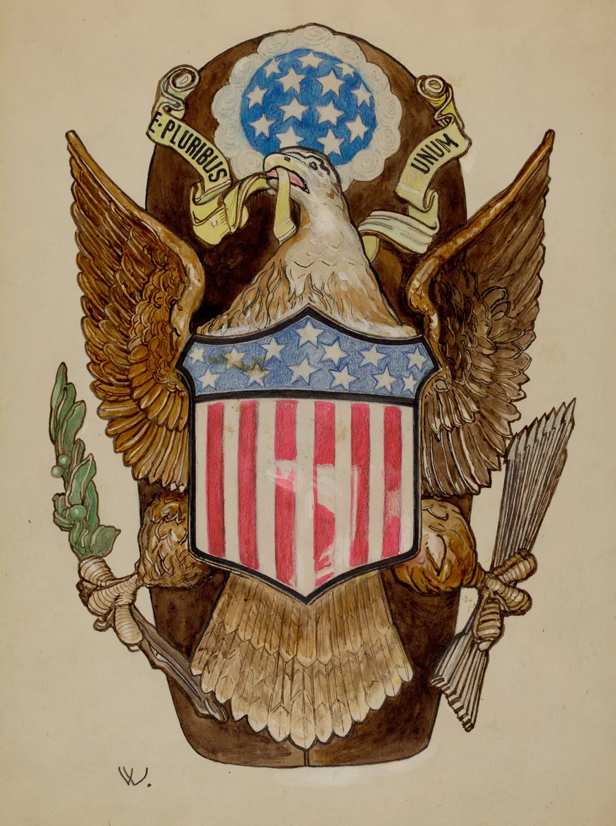Eagle Emblem by Bernard Westmacott, index of american design, 1935-1942