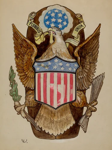 Eagle Emblem by Bernard Westmacott, index of american design, 1935-1942
