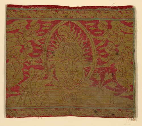 Fragment (From an Orphrey Band) by Italy, textile, 1401-1500