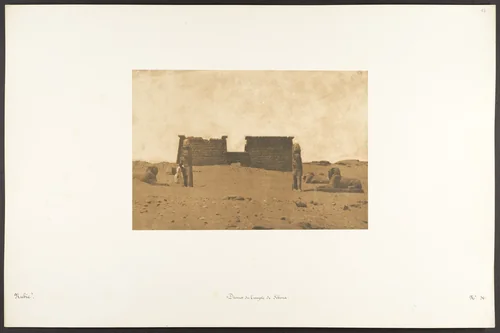 Dromos du Temple de Séboua by Maxime Du Camp, photograph, 1850