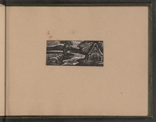 'Sabrina's silvery flood' by William Blake, print, 1821