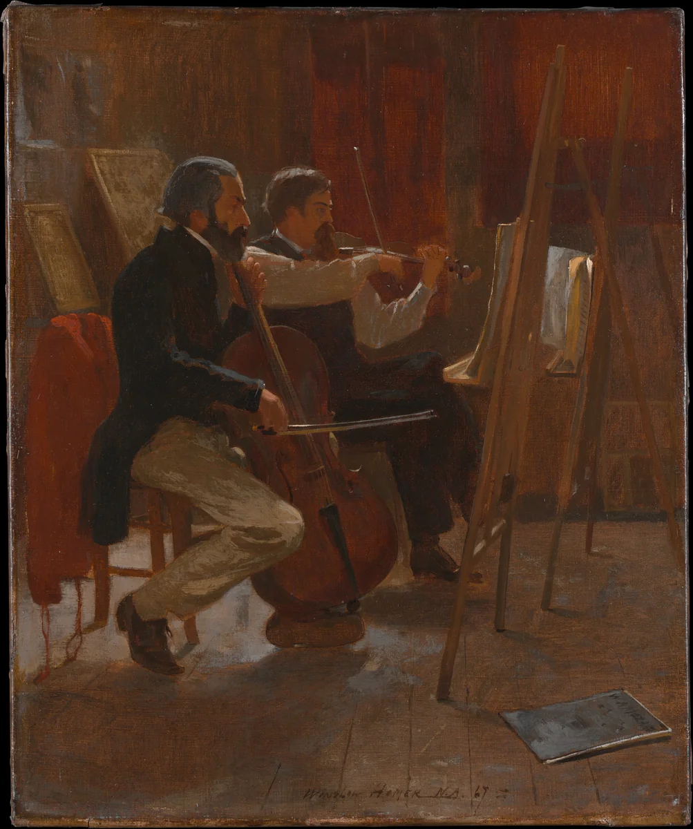The Studio by Winslow Homer, artwork, 1867