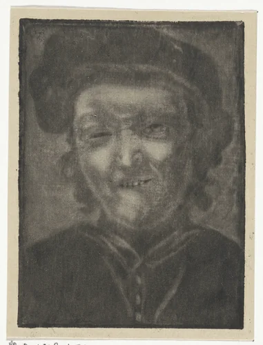 Man met een vertrokken gezicht by Eberhard Cornelis Rahms, print, 1854-1907