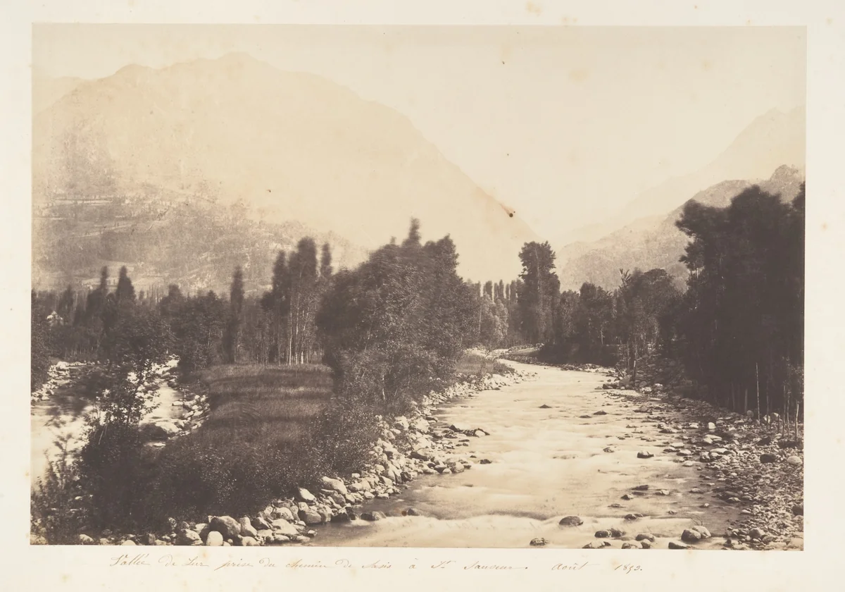 Vallé de Lur prise du chemin de Sasie à St-Sauveur by Joseph Vigier, photograph, 1850