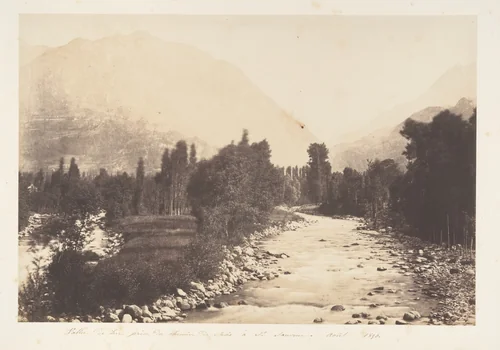 Vallé de Lur prise du chemin de Sasie à St-Sauveur by Joseph Vigier, photograph, 1850