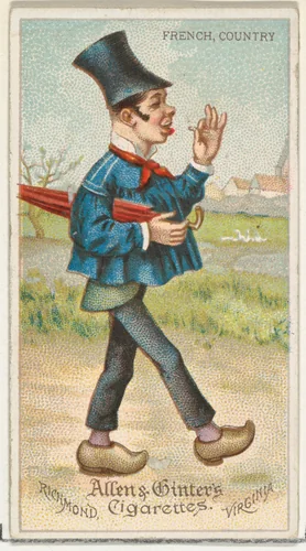 French, Country, from World's Dudes series (N31) for Allen & Ginter Cigarettes by Allen & Ginter, print, 1888