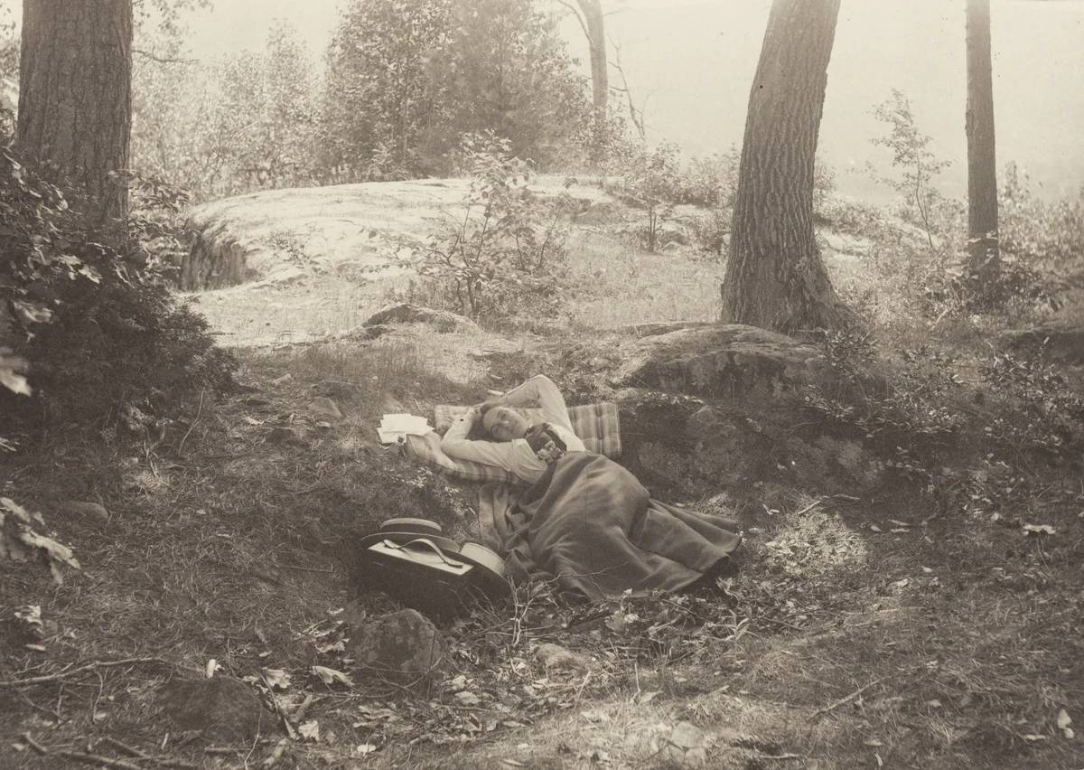 Emmy Obermeyer, Tea Island, Lake George by Alfred Stieglitz, photograph, 1893