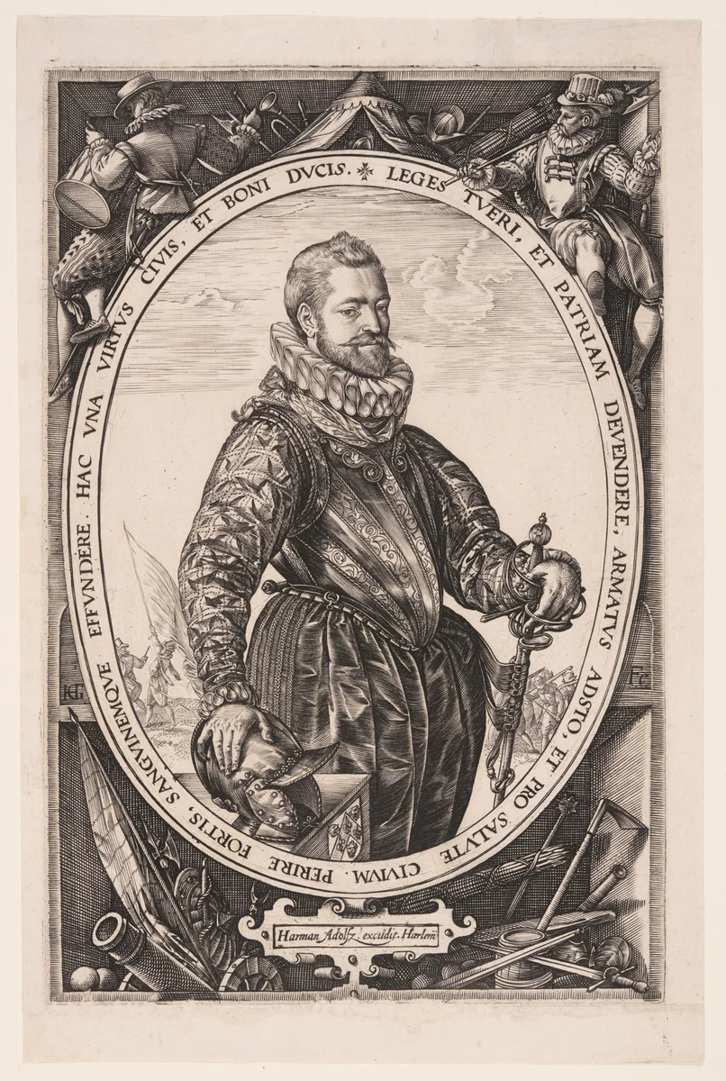 Jacques de la Faille by Hendrick Goltzius, print, 1580