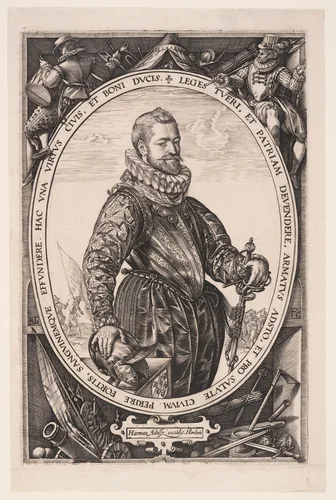 Jacques de la Faille by Hendrick Goltzius, print, 1580
