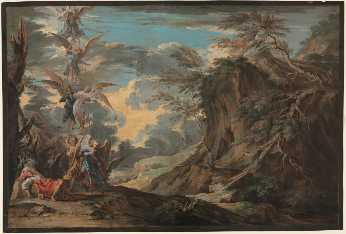 Jacob's Dream by Joseph Goupy, drawing, 1715-1725