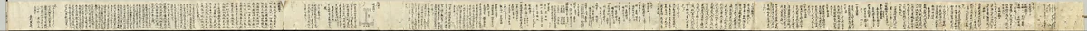 Scroll of Miscellaneous Notes written on a Calendar by Priest Seigen (recto) by Unknown, manuscript, 1200-1231
