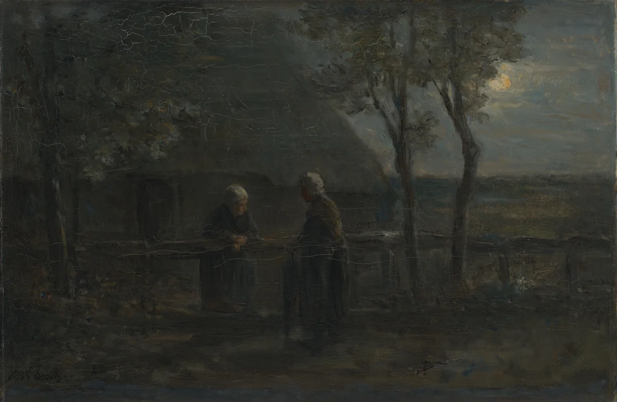 'Neighborly Gossip' by Jozef Israëls, painting, 1897