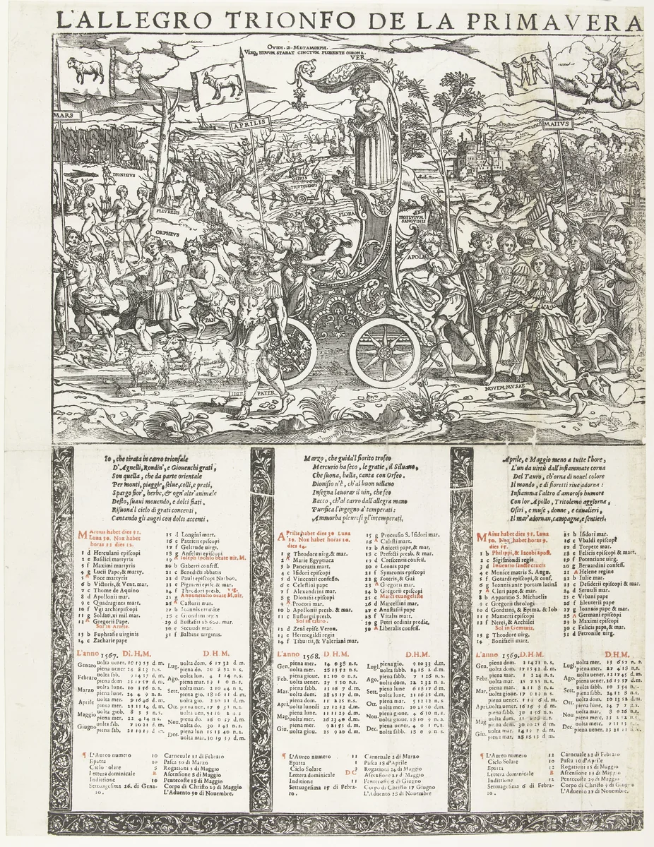 De lente by anonymous, print, 1537-1550