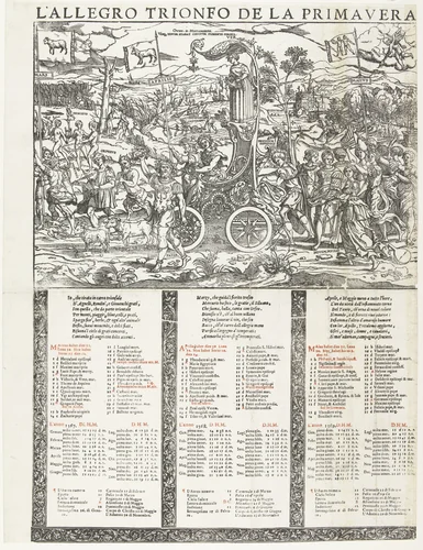 De lente by anonymous, print, 1537-1550