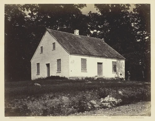 Dunker Church, Battle-Field of Antietam, Maryland by James Gardner, photograph, 1863