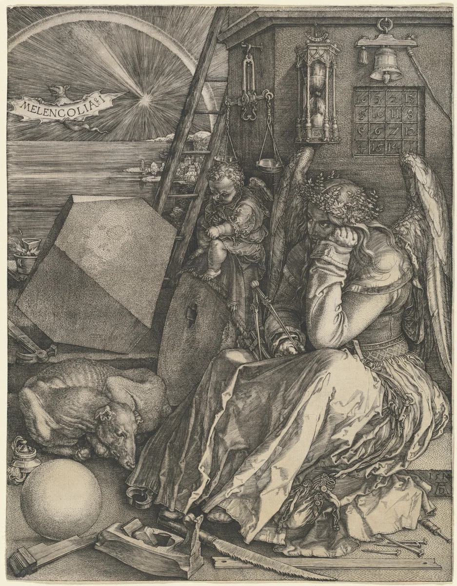 Melencolia I by Albrecht Dürer, print, 1514