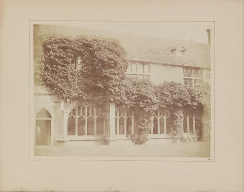 Cloisters of Lacock Abbey by William Henry Fox Talbot, photograph, 1842-1845