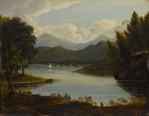 Hudson River Scene by Victor de Grailly, painting, 1830-1850