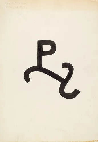 Cattle Brand by J. Henry Marley, index of american design, 1936