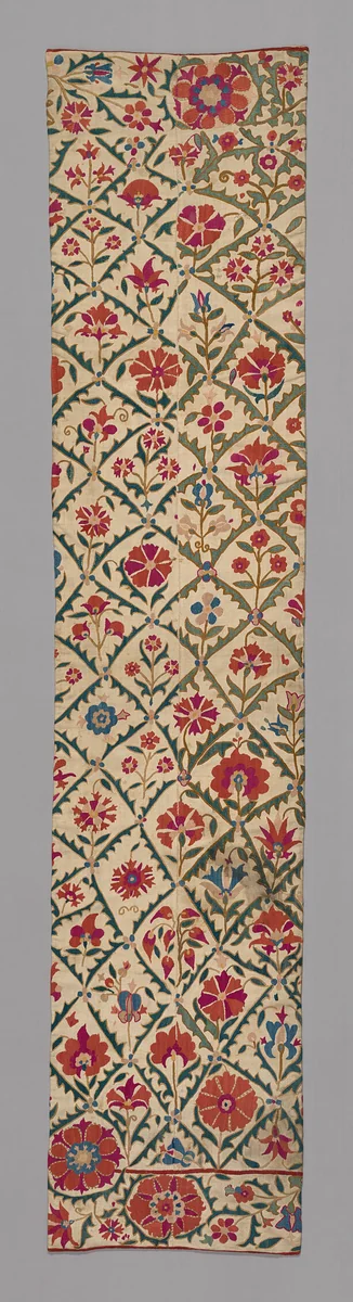 Suzani (large embroidered hanging or cover) by Uzbekistan, textile, 1825-1875