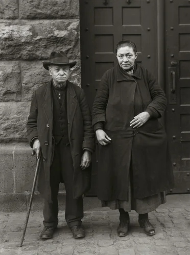 Beggars, Married Couple by August Sander, photograph, 1928