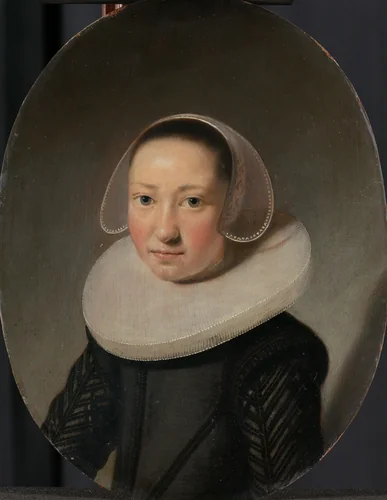 Portrait of a young Woman by anonymous, painting, 1637