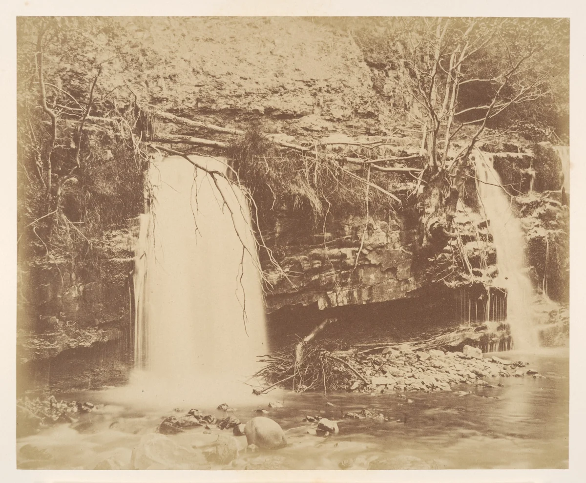 The Lower Fall by G. B. Gething, photograph, 1856