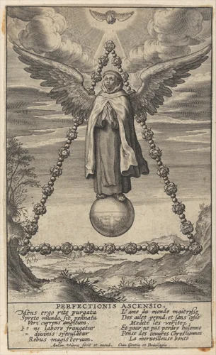 Perfectionis Ascensio from The Life of Saint John of the Cross by Antonius Wierix III, print, 1622-1624