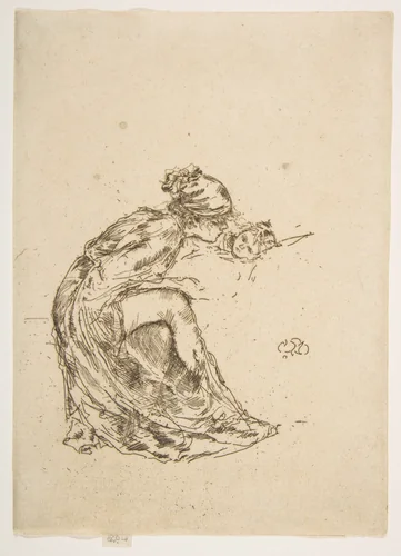 Cameo, No. 1 (Mother and Child) by James McNeill Whistler, print, 1880-1903