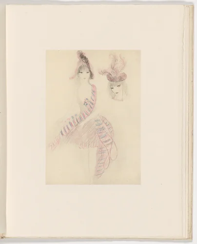 Plate (folio 24) from Les Biches, vol. I by Marie Laurencin, illustrated book, 1924