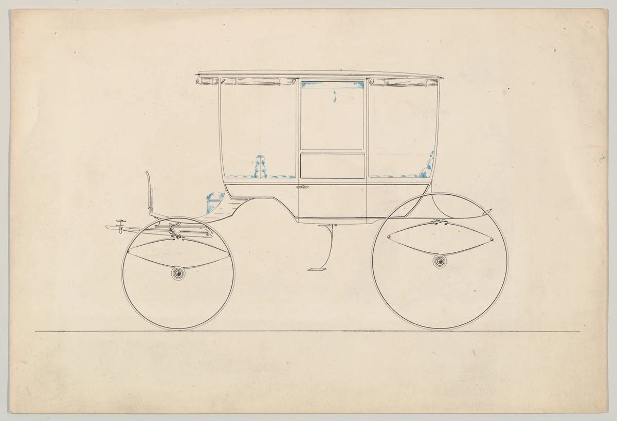 Rockaway (unnumbered) by Brewster & Co., drawing, 1870