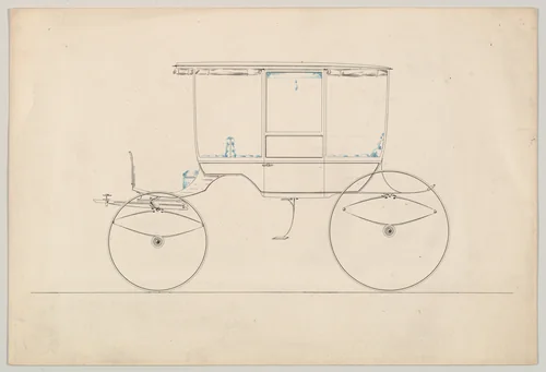 Rockaway (unnumbered) by Brewster & Co., drawing, 1870