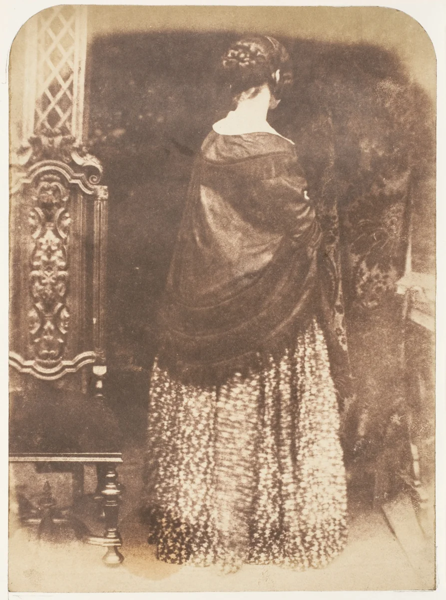 Lady, Standing by Hill and Adamson, photograph, 1843-1847