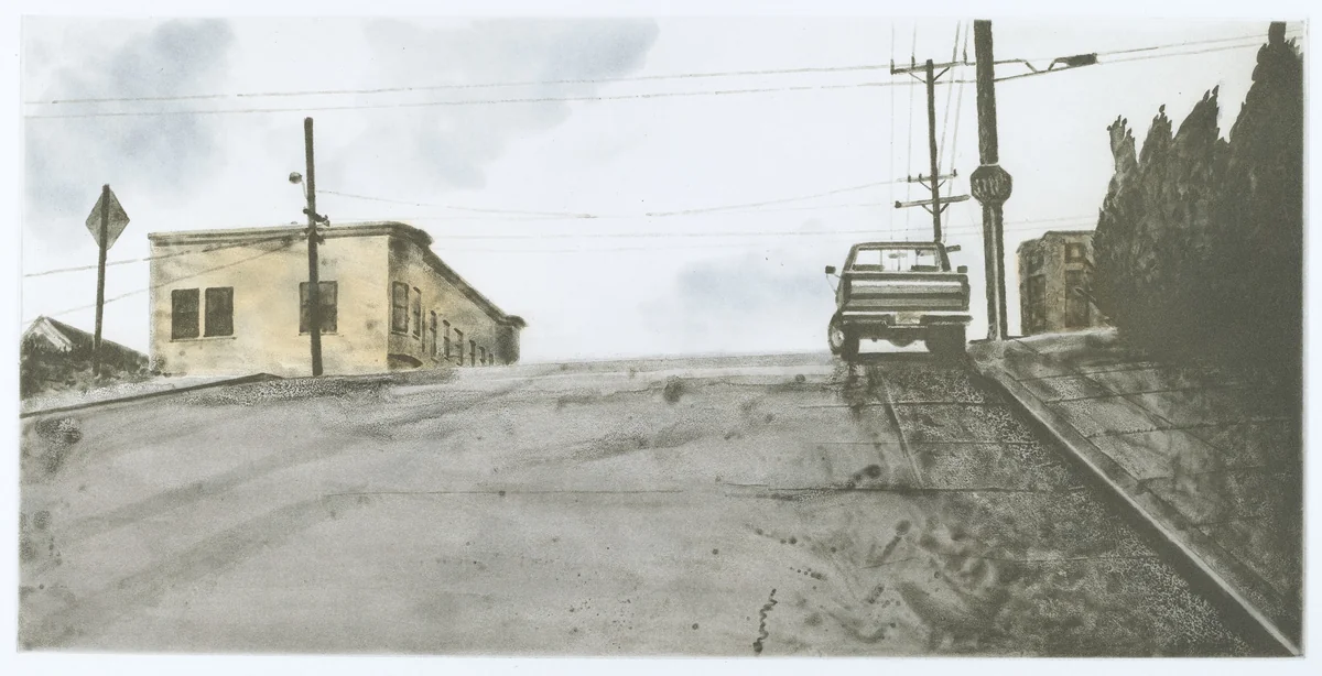 Potrero Intersection-20th and Mississippi by Robert Bechtle, print, 2002