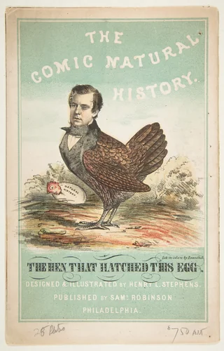The Hen That Hatched This Egg (Henry L. Stephens), Title Page, from "The Comic Natural History of the Human Race" by Henry Louis Stephens, print, 1851
