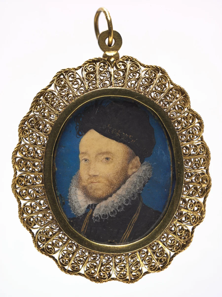 Portrait of a Man by Nicholas Hilliard, painting, 1590-1599