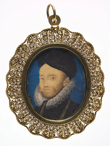Portrait of a Man by Nicholas Hilliard, painting, 1590-1599