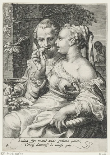 De Smaak by Jan Saenredam, print, 1575-1607