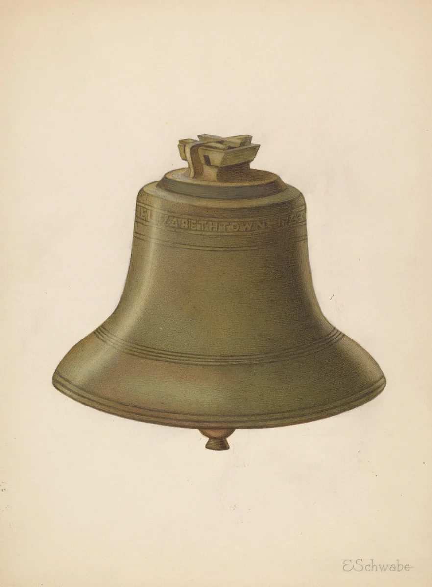 Courthouse Bell by Erwin Schwabe, index of american design, 1936