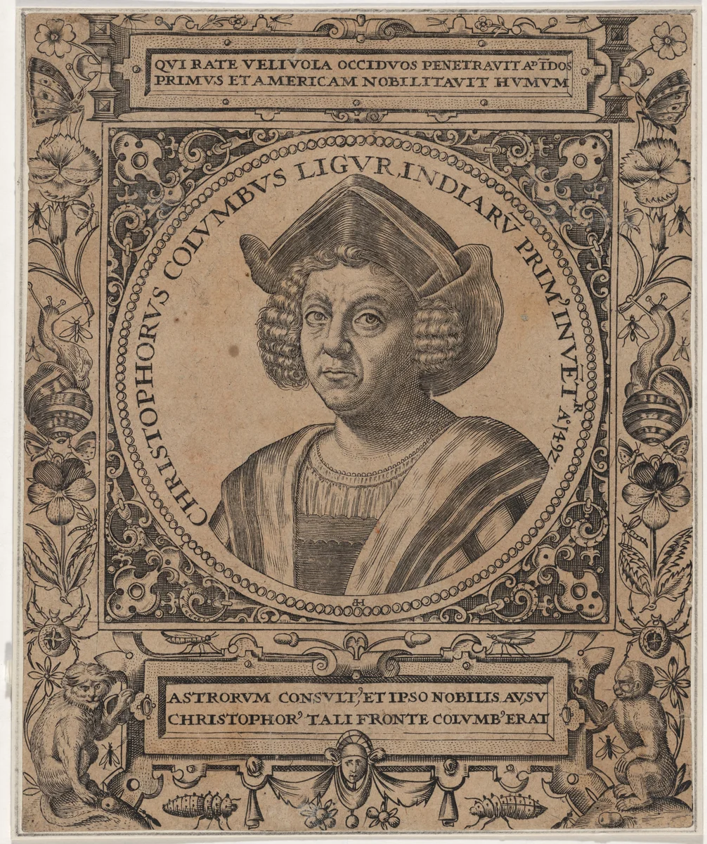 Christopher Columbus by Unknown 19th Century, print, 1800-1899