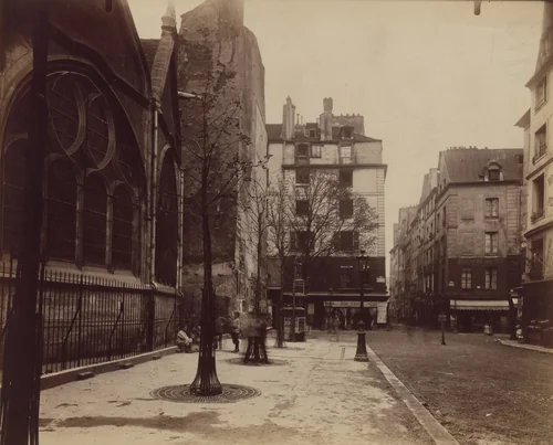 Carrefour des rues Saint Jacques et Galande by Eugène Atget, photograph, 1903