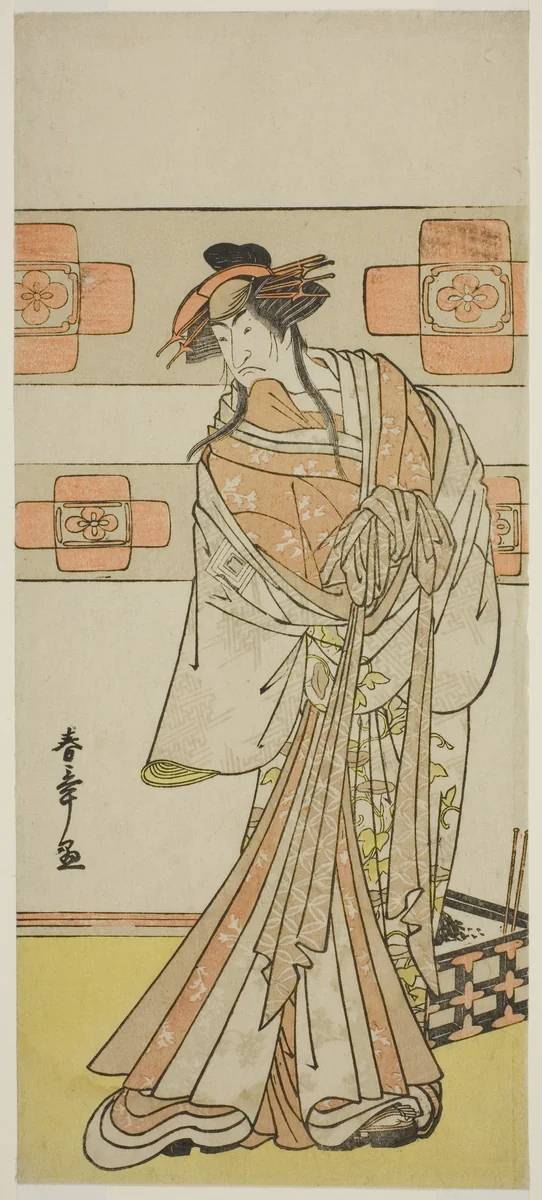 The Actor Ichikawa Monnosuke II as the Ghost of the Renegade Monk Seigen in the Play Edo no Hana Mimasu Soga, Performed at the Nakamura Theater in the Second Month, 1783 by Katsukawa Shunsho (勝川 春章), print, 1778-1788