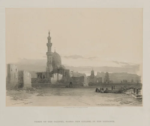 Egypt and Nubia, Volume III: Tombs of the Caliph's, Cairo by Louis Haghe, print, 1848