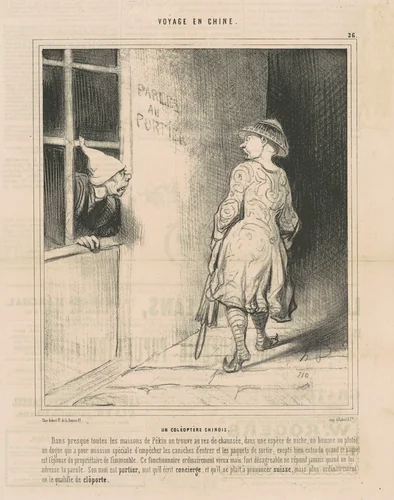 Un coléoptère chinois by Honoré Daumier, print, 1844