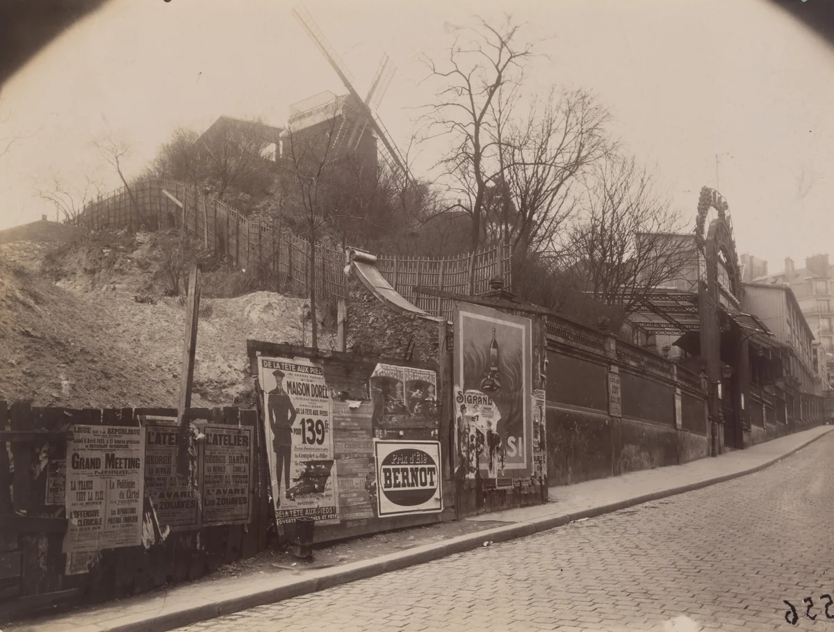 Rue Lepic by Eugène Atget, photograph, 1925