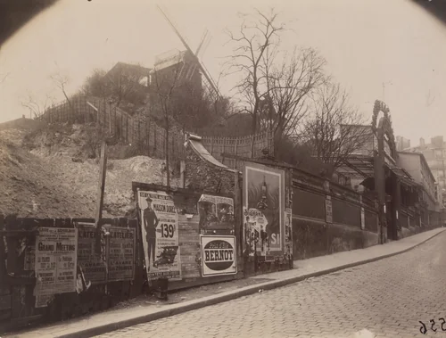 Rue Lepic by Eugène Atget, photograph, 1925
